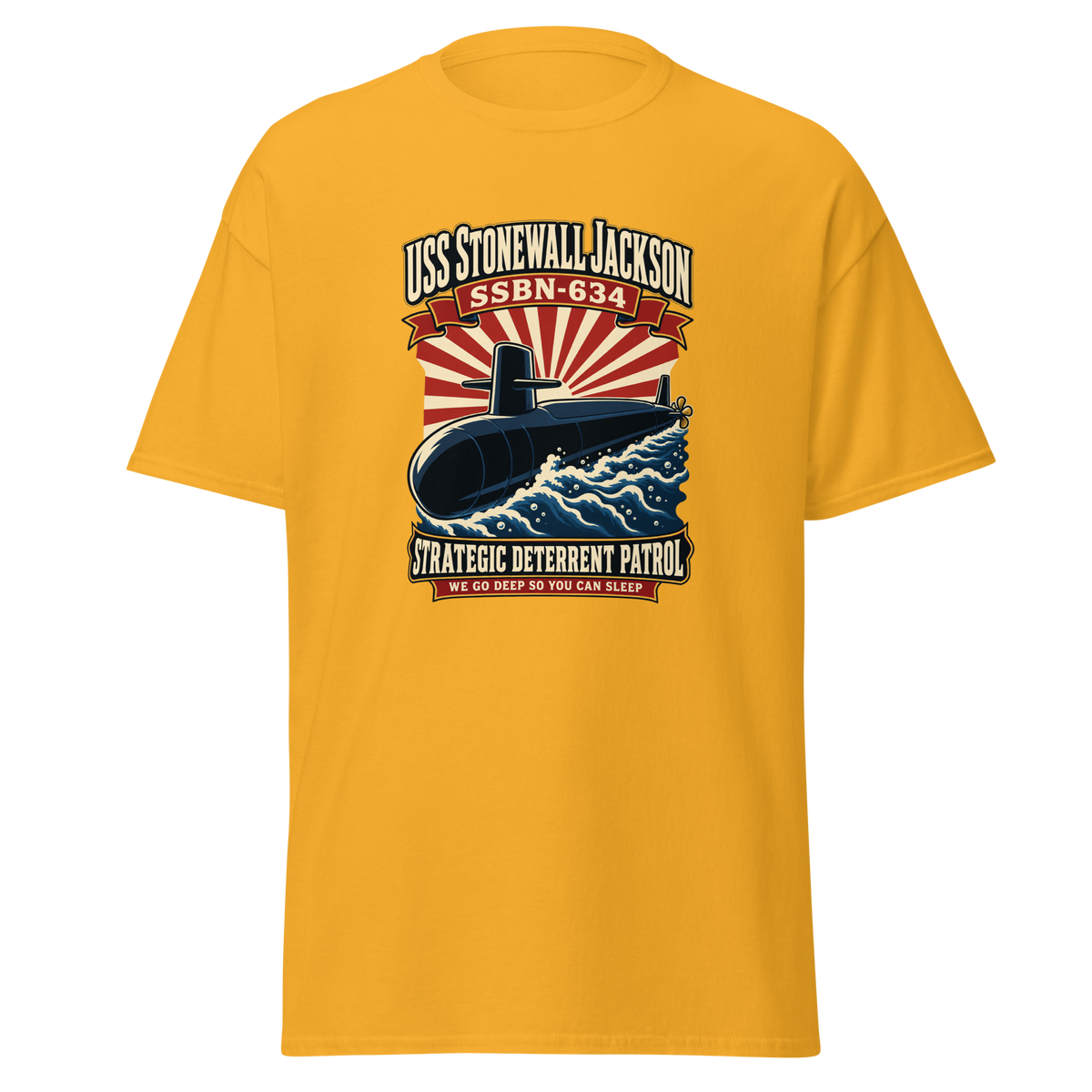 USS Stonewall Jackson (SSBN-634) Deterrent Patrol Shirt - Retro