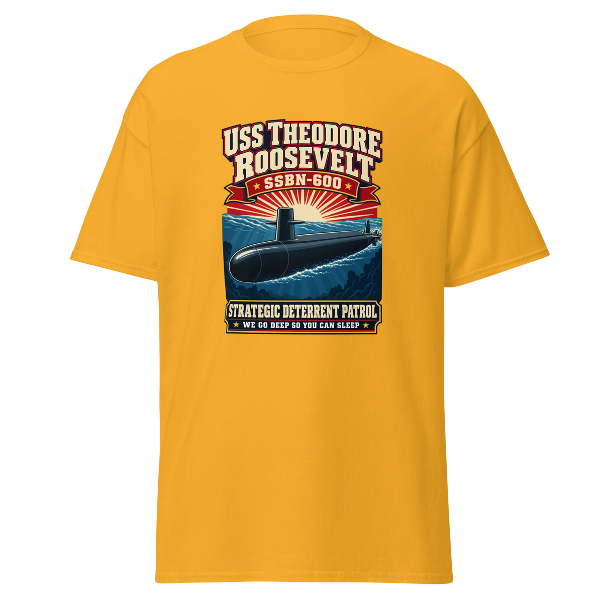 USS Theodore Roosevelt (SSBN-600) Deterrent Patrol Shirt - Retro