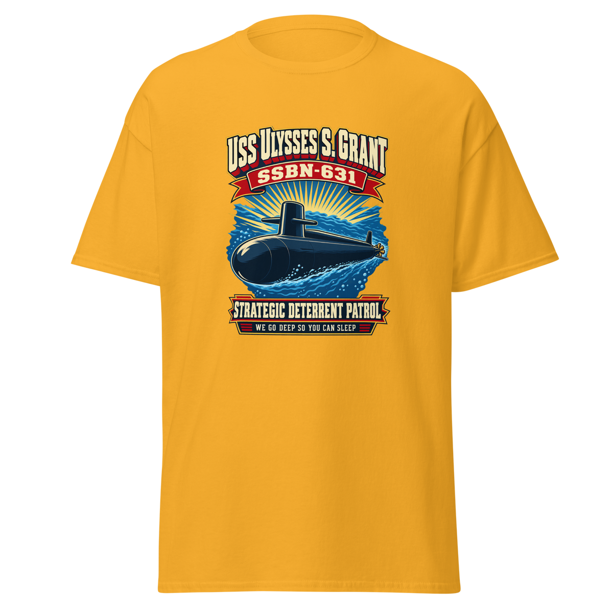 USS Ulysses S. Grant (SSBN-631) Deterrent Patrol Shirt - Retro