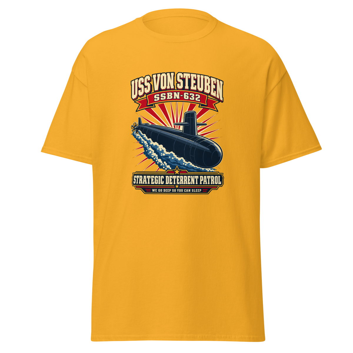 USS Von Steuben (SSBN-632) Deterrent Patrol Shirt - Retro