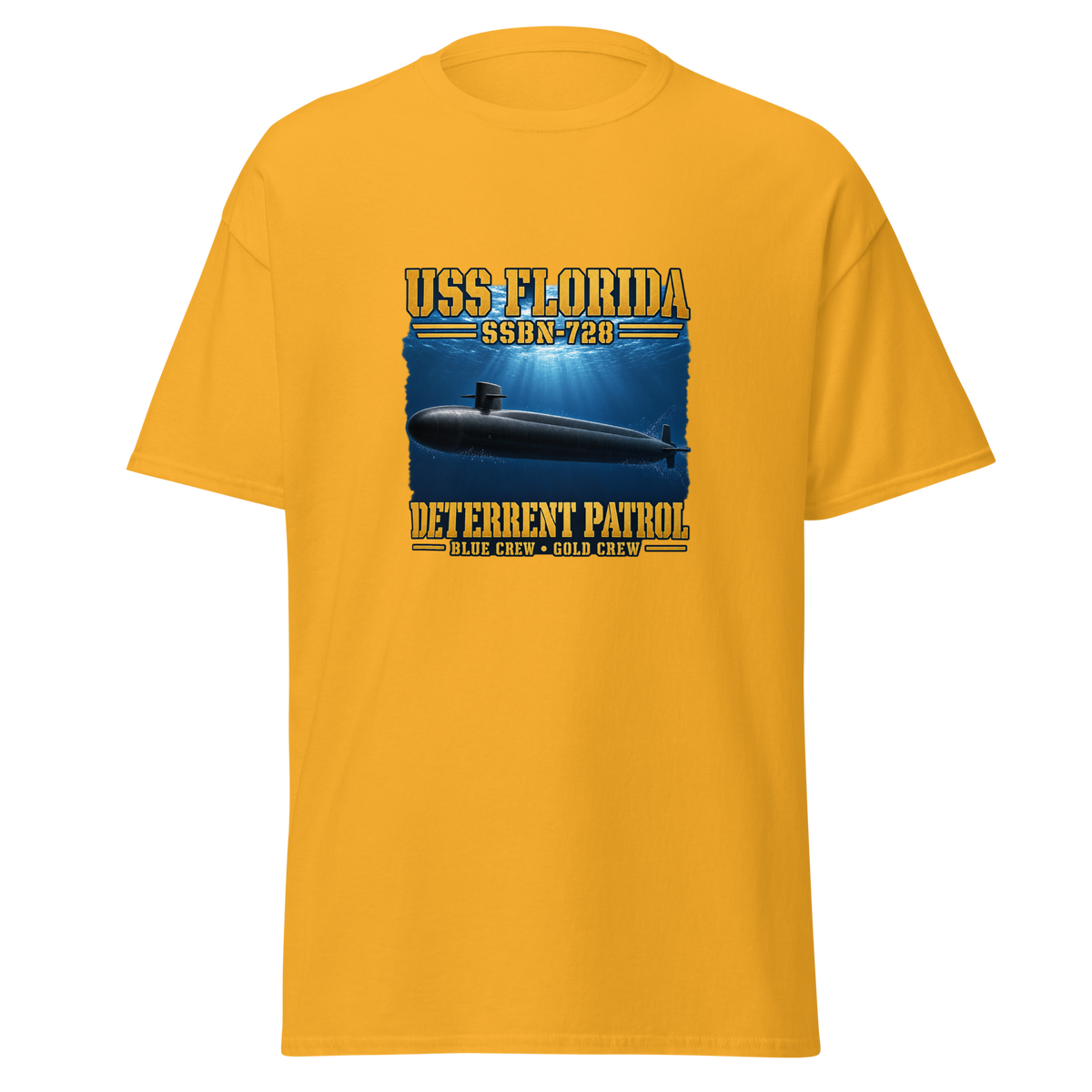 USS Florida (SSBN-728) Deterrent Patrol Shirt - Deep Water