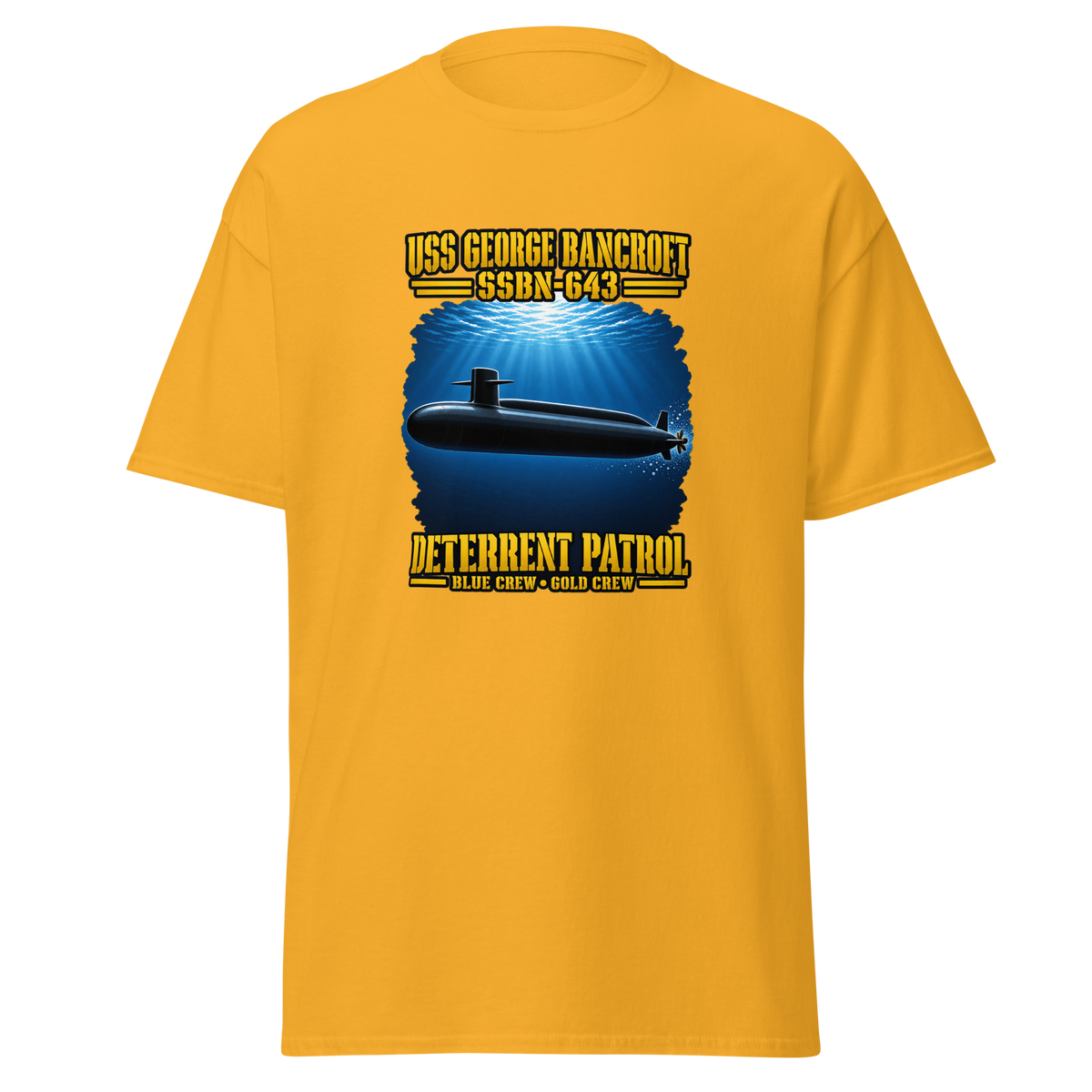 USS George Bancroft (SSBN-643) Deterrent Patrol Shirt - Deep Water