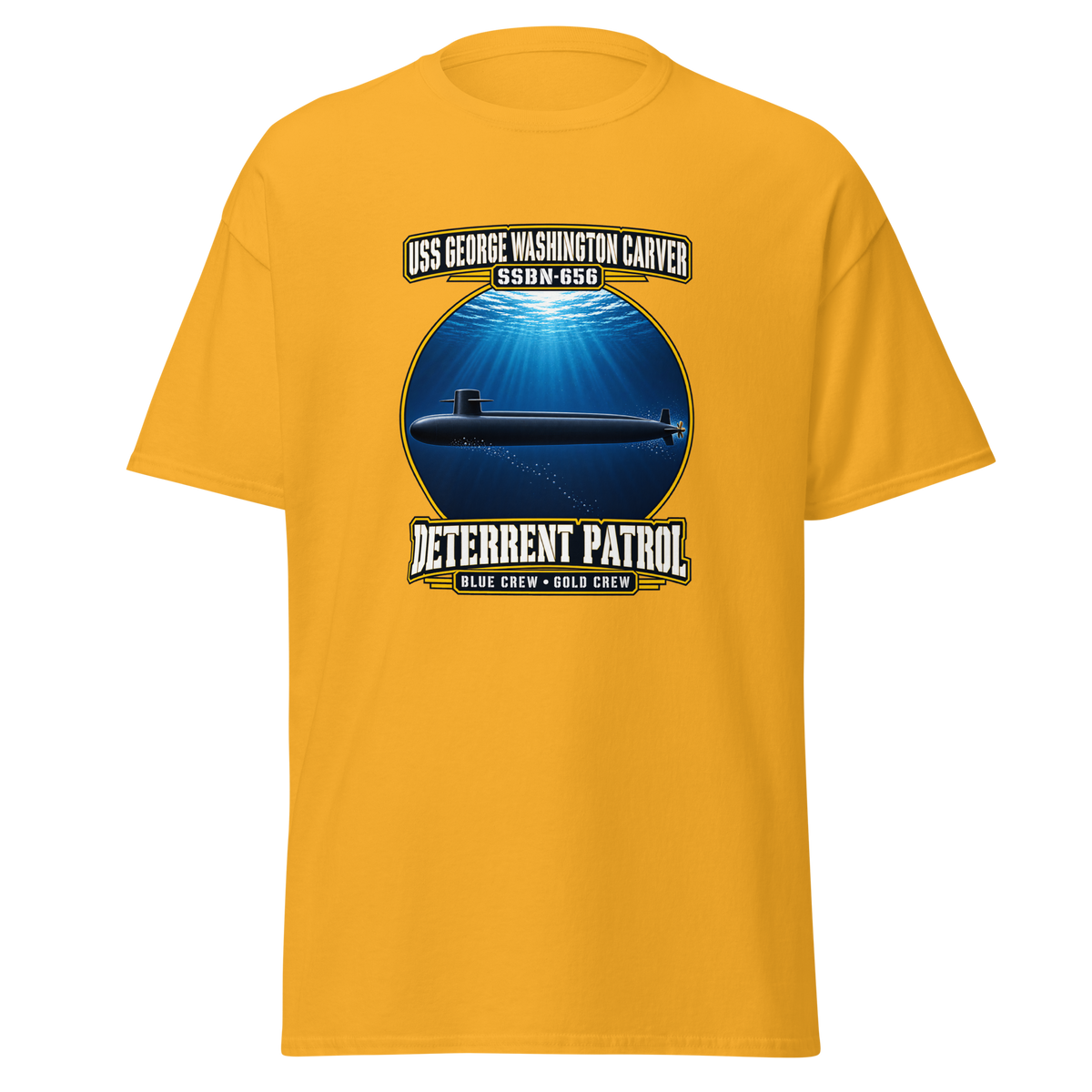 USS George Washington Carver (SSBN-656) Deterrent Patrol Shirt - Deep Water