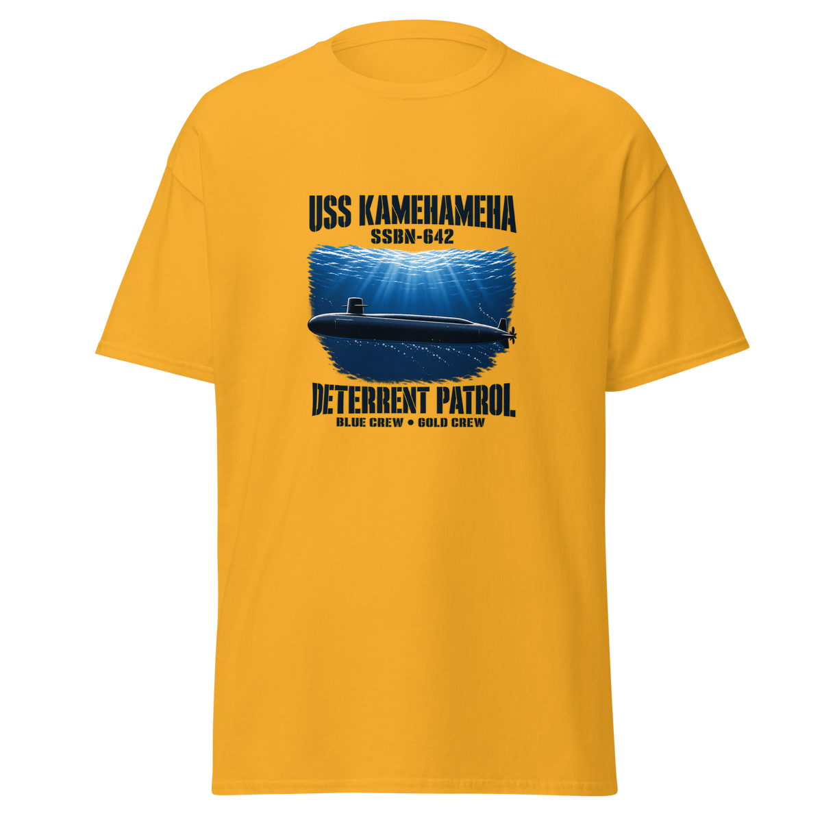USS Kamehameha (SSBN-642) Deterrent Patrol Shirt - Deep Water