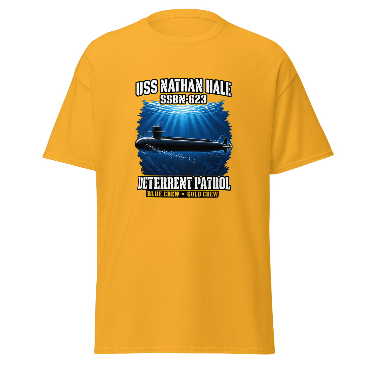 USS Nathan Hale (SSBN-623) Deterrent Patrol Shirt - Deep Water