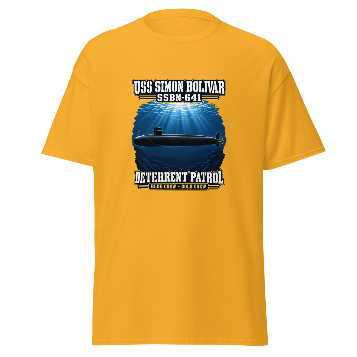 USS Simon Bolivar (SSBN-641) Deterrent Patrol Shirt - Deep Water
