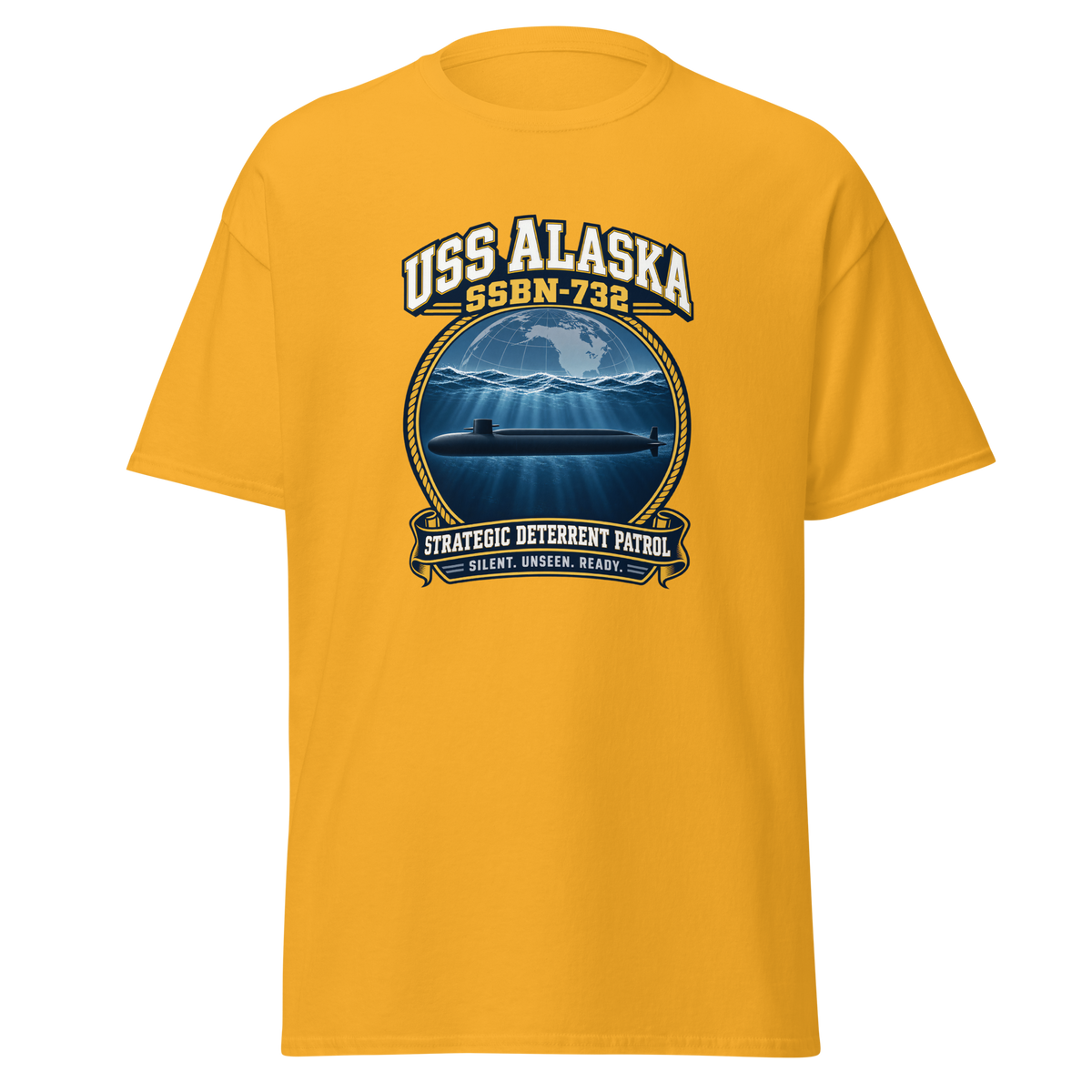 USS Alaska (SSBN-732) Deterrent Patrol Shirt - Emblem