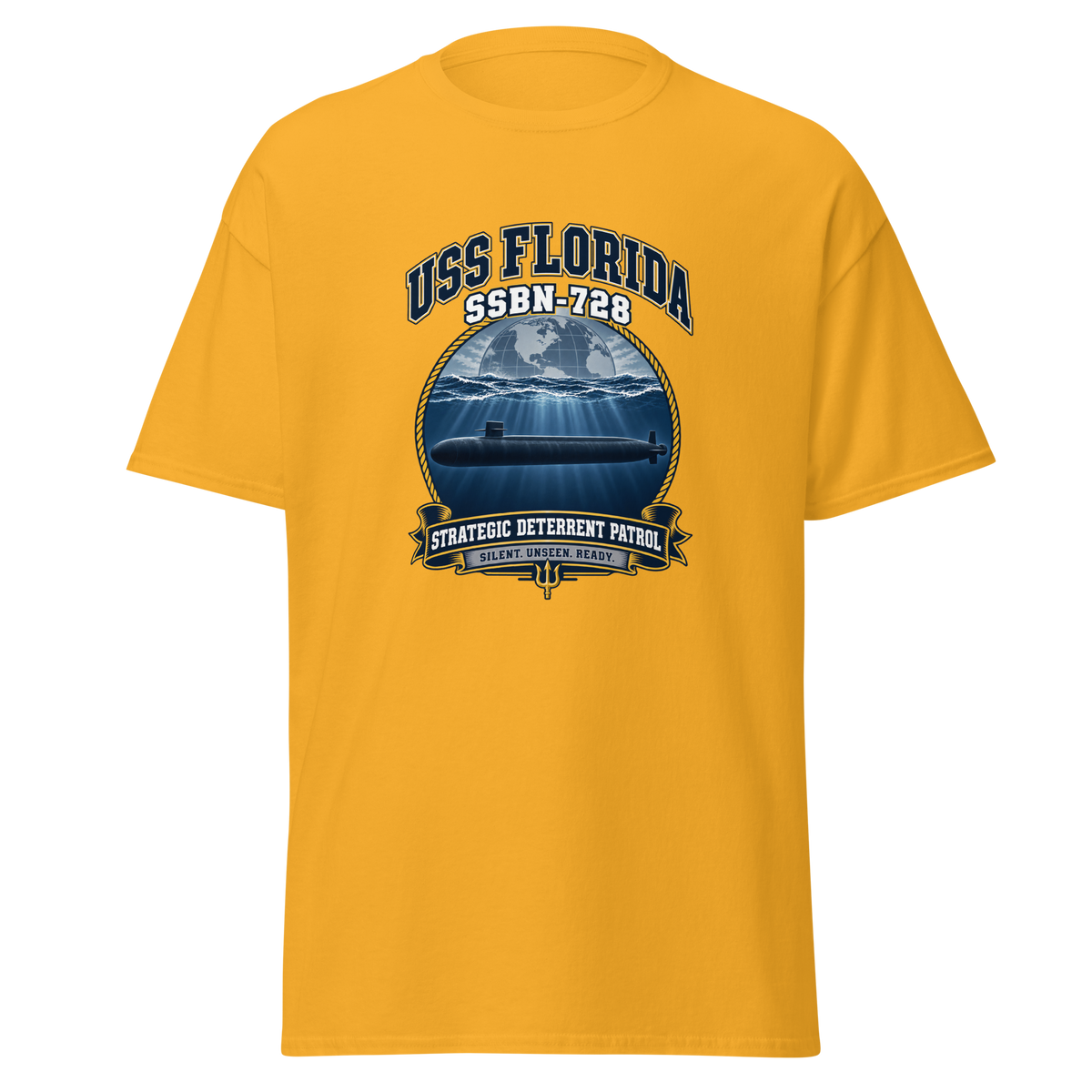 USS Florida (SSBN-728) Deterrent Patrol Shirt - Emblem