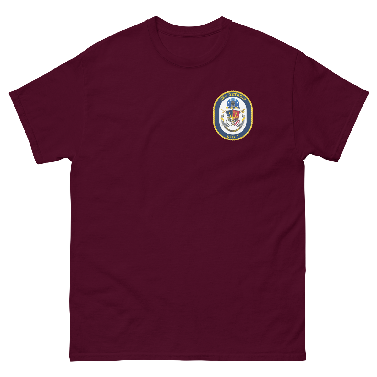 USS Detroit (LCS-7) Ship's Crest T-Shirt