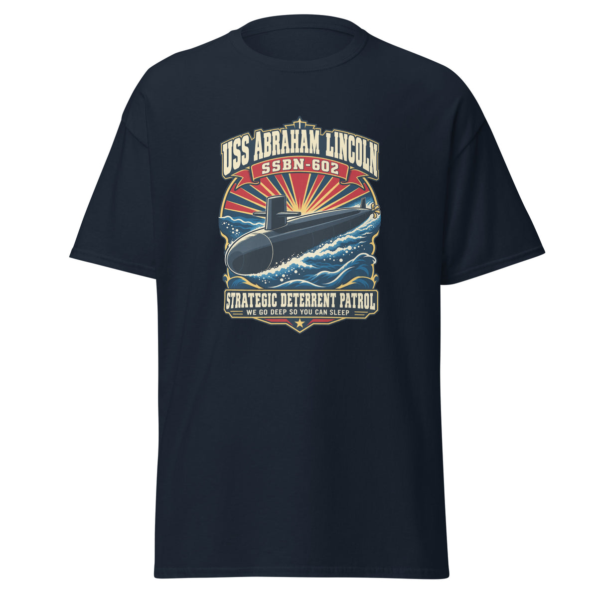 USS Abraham Lincoln (SSBN-602) Deterrent Patrol Shirt - Design 3