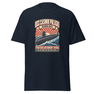 USS Casimir Pulaski (SSBN-633) Deterrent Patrol Shirt - Retro