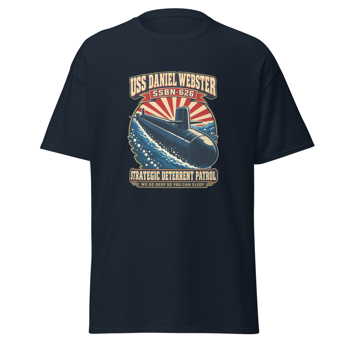 USS Daniel Webster (SSBN-626) Deterrent Patrol Shirt - Retro