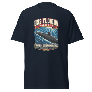 USS Florida (SSBN-728) Deterrent Patrol Shirt - Retro