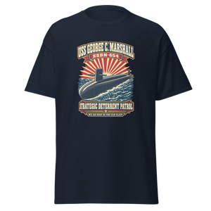 USS George C. Marshall (SSBN-654) Deterrent Patrol Shirt - Retro