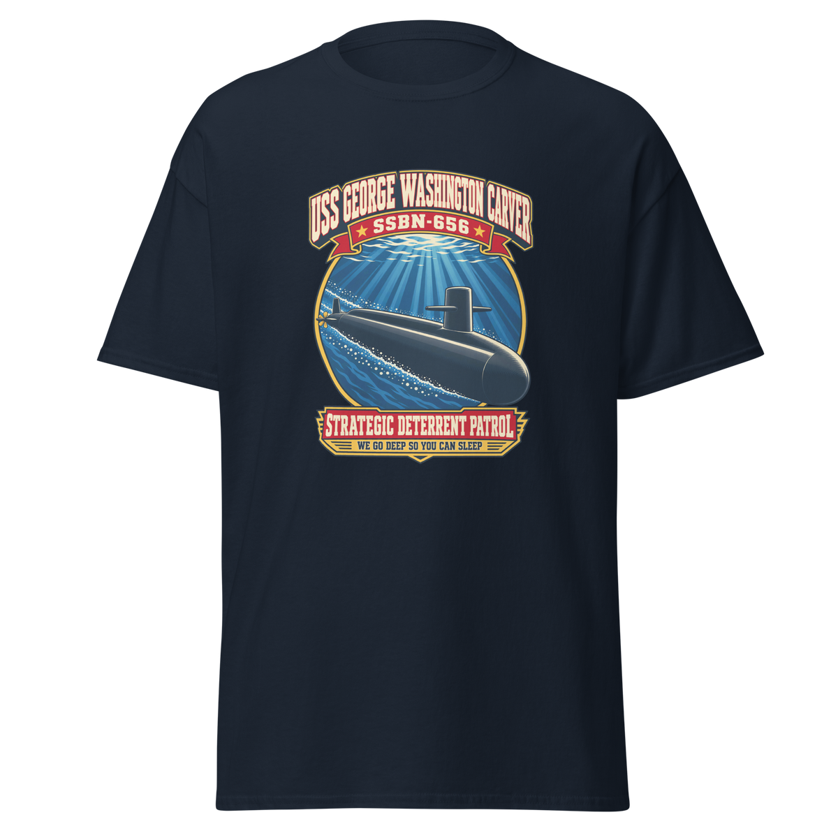 USS George Washington Carver (SSBN-656) Deterrent Patrol Shirt - Retro