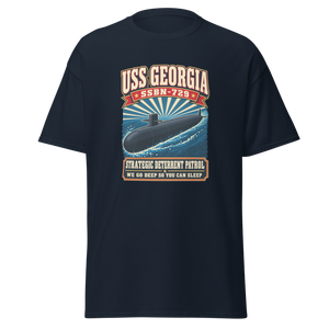USS Georgia (SSBN-729) Deterrent Patrol Shirt - Retro