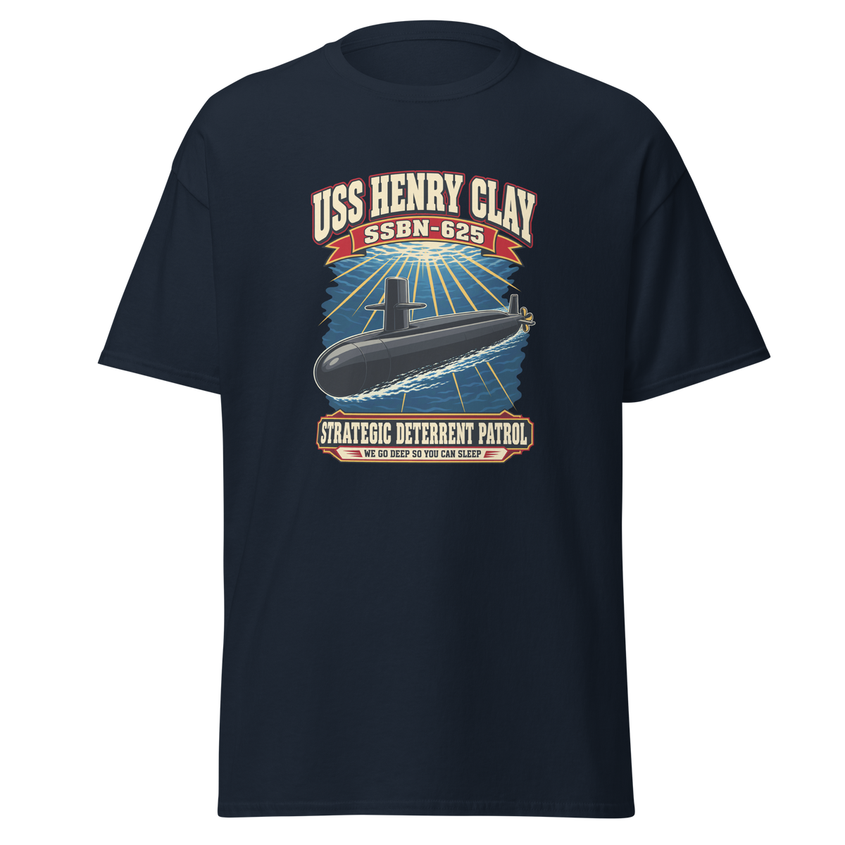 USS Henry Clay (SSBN-625) Deterrent Patrol Shirt - Retro