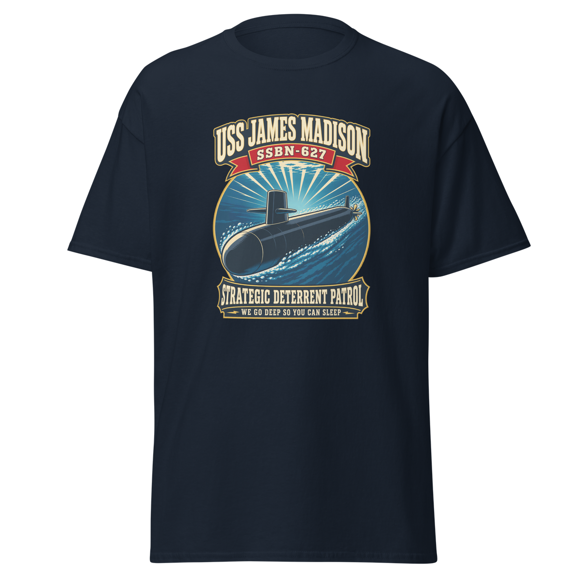 USS James Madison (SSBN-627) Deterrent Patrol Shirt - Retro