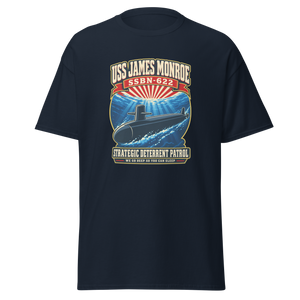 USS James Monroe (SSBN-622) Deterrent Patrol Shirt - Retro