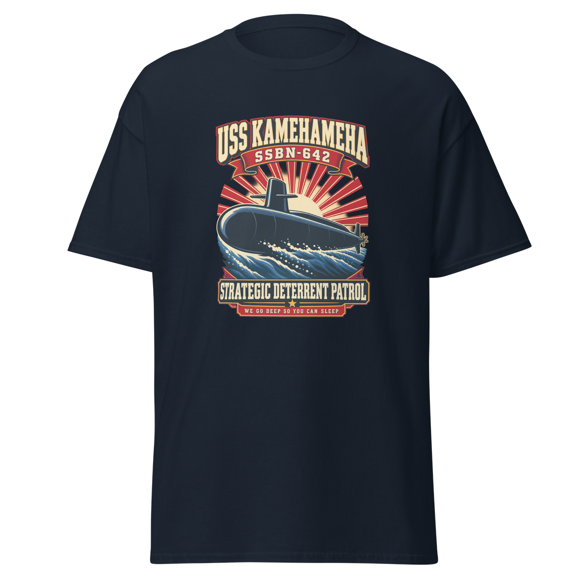 USS Kamehameha (SSBN-642) Deterrent Patrol Shirt - Retro