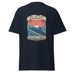 USS Lewis and Clark (SSBN-644) Deterrent Patrol Shirt - Retro