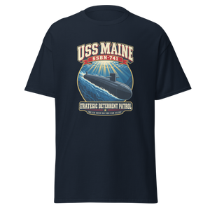 USS Maine (SSBN-741) Deterrent Patrol Shirt - Retro