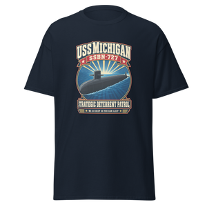 USS Michigan (SSBN-727) Deterrent Patrol Shirt - Retro