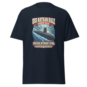 USS Nathan Hale (SSBN-623) Deterrent Patrol Shirt - Retro