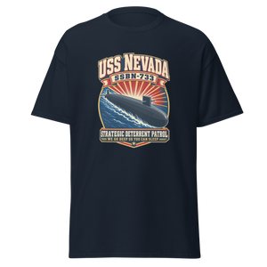 USS Nevada (SSBN-733) Deterrent Patrol Shirt - Retro