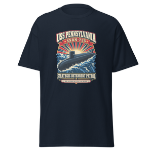 USS Pennsylvania (SSBN-735) Deterrent Patrol Shirt - Retro