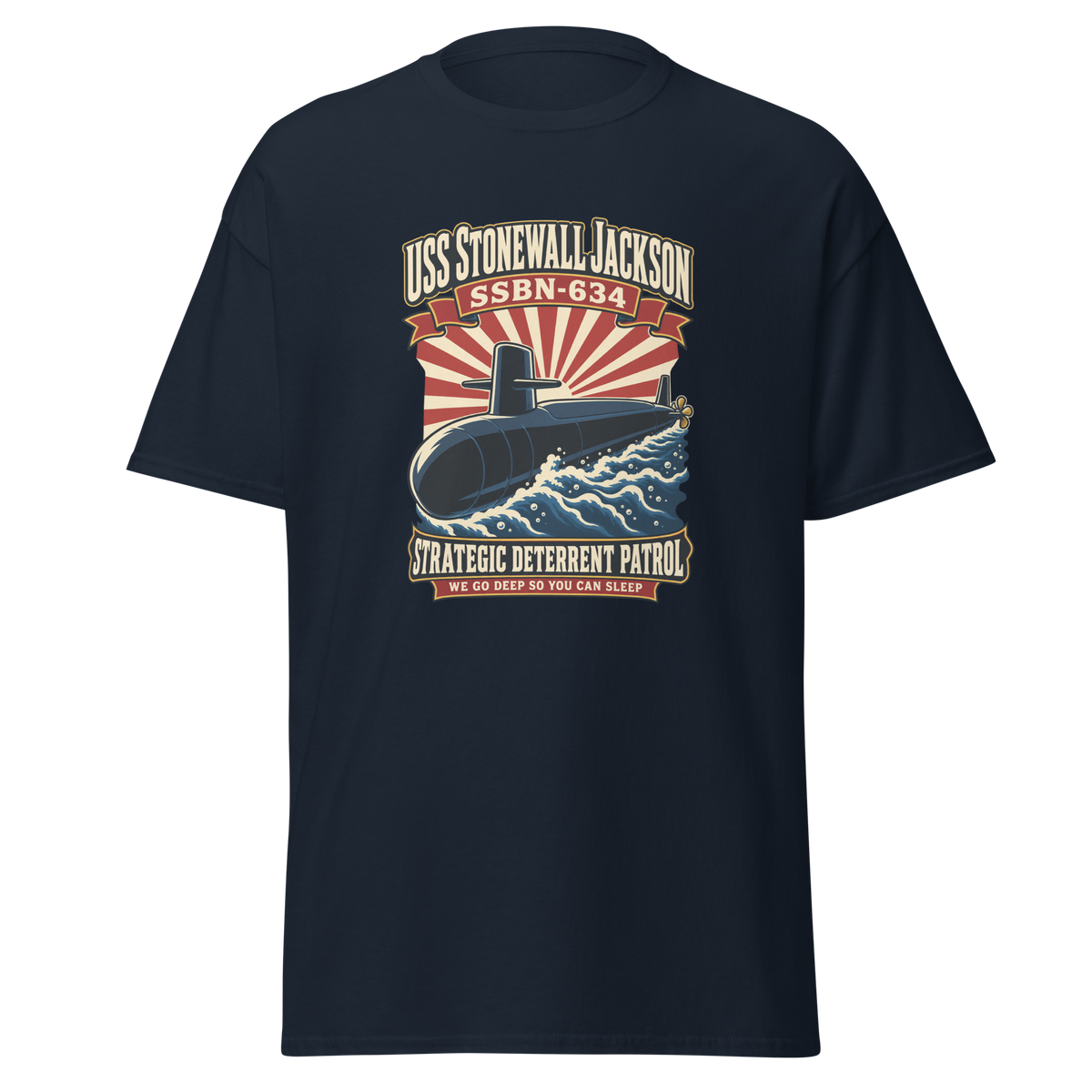 USS Stonewall Jackson (SSBN-634) Deterrent Patrol Shirt - Retro
