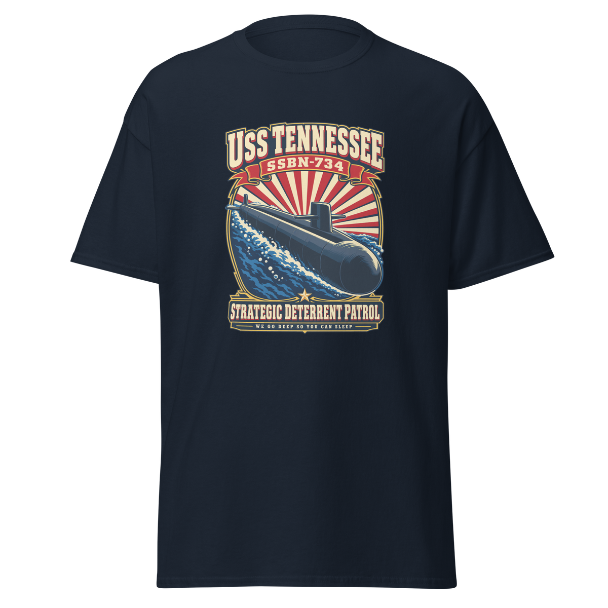 USS Tennessee (SSBN-734) Deterrent Patrol Shirt - Retro