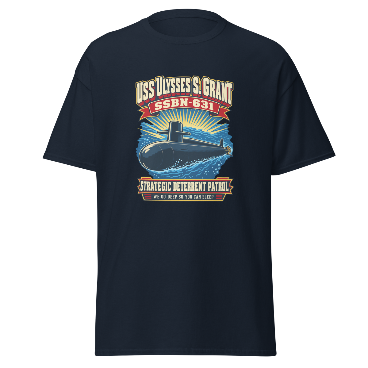 USS Ulysses S. Grant (SSBN-631) Deterrent Patrol Shirt - Retro