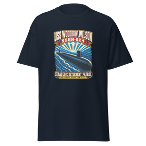 USS Woodrow Wilson (SSBN-624) Deterrent Patrol Shirt - Retro