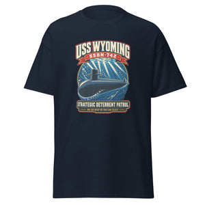 USS Wyoming (SSBN-742) Deterrent Patrol Shirt - Retro