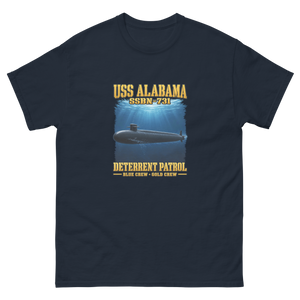 USS Alabama (SSBN-731) Deterrent Patrol Shirt - Deep Water