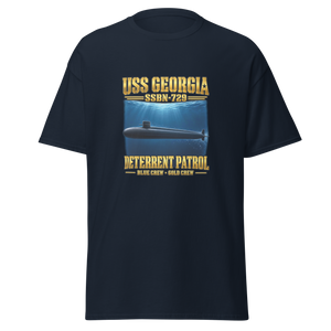 USS Georgia (SSBN-729) Deterrent Patrol Shirt - Deep Water