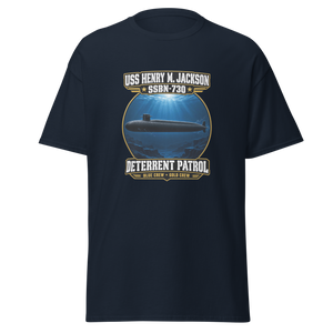 USS Henry M. Jackson (SSBN-730) Deterrent Patrol Shirt - Deep Water