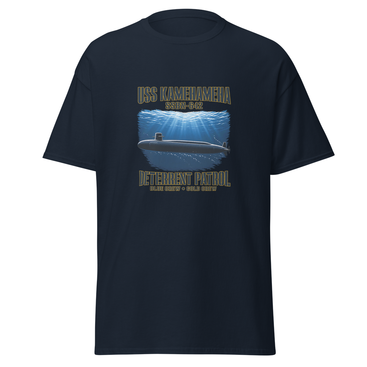 USS Kamehameha (SSBN-642) Deterrent Patrol Shirt - Deep Water