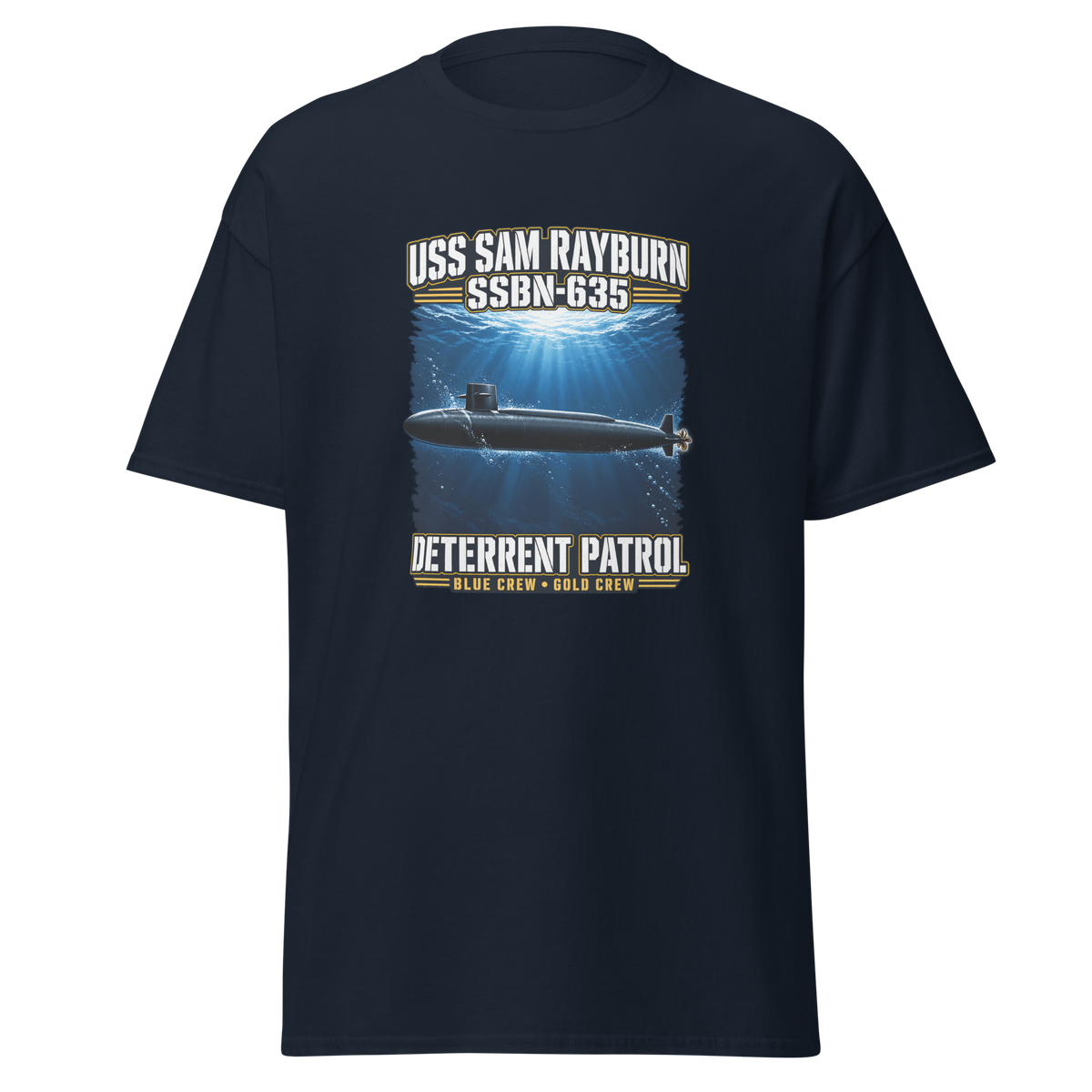 USS Sam Rayburn (SSBN-635) Deterrent Patrol Shirt - Deep Water