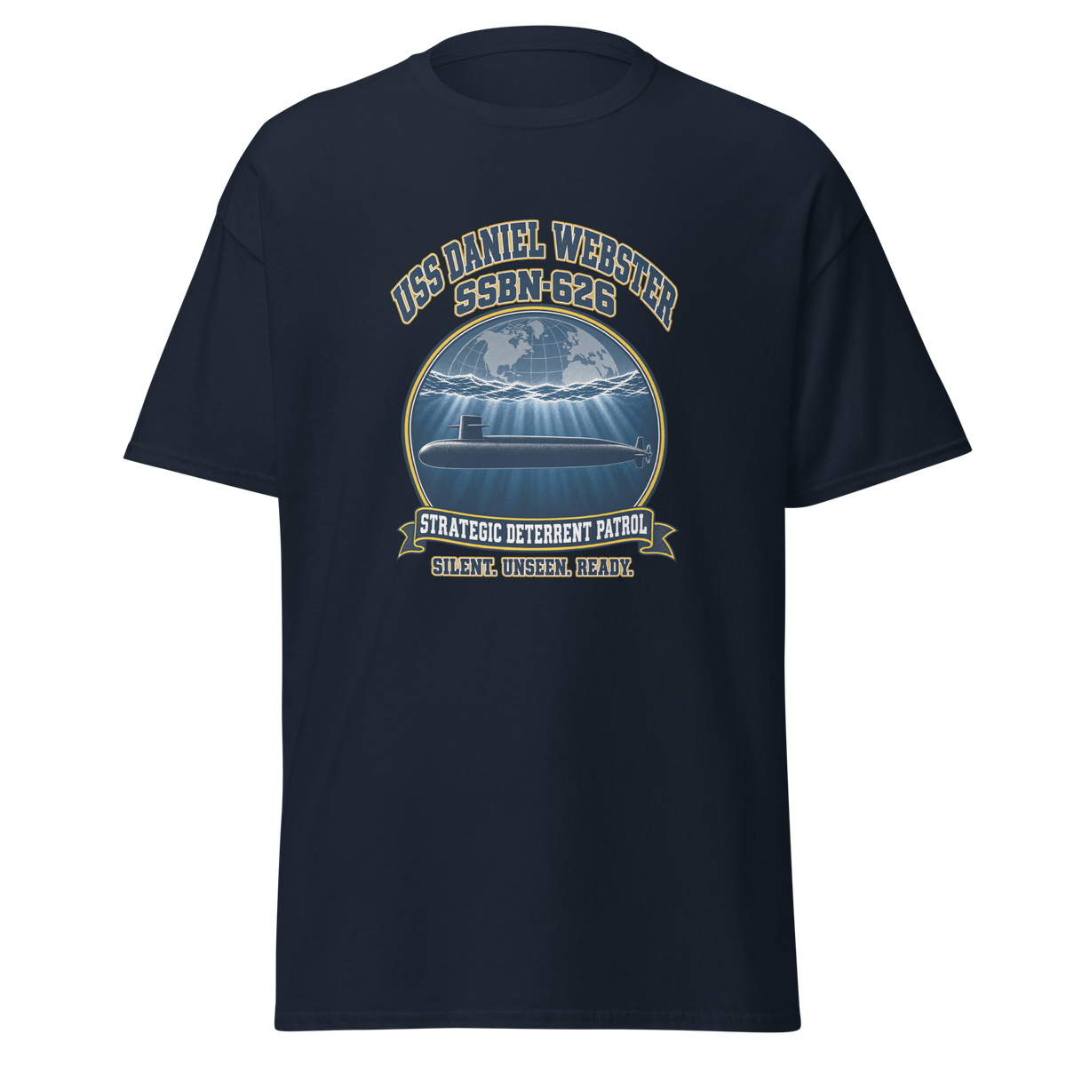 USS Daniel Webster (SSBN-626) Deterrent Patrol Shirt - Emblem