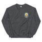 USS Ross (DDG-71) Ship's Crest Sweatshirt – front view, heather