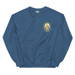 USS Ross (DDG-71) Ship's Crest Sweatshirt – front view, indigo