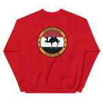 USS Dwight D. Eisenhower (CVN-69) Persian Gulf Yacht Club Sweatshirt – back view, red