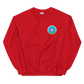 USS Dwight D. Eisenhower (CVN-69) Persian Gulf Yacht Club Sweatshirt – front view, red