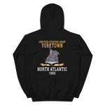 USS Yorktown (CVS-10) 1969 NORTH ATLANTIC Unisex Hoodie – back view, black
