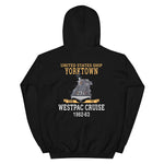 USS Yorktown (CVS-10) 1962-63 WESTPAC Unisex Hoodie – back view, black