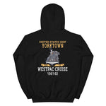 USS Yorktown (CVS-10) 1961-62 WESTPAC Unisex Hoodie – back view, black