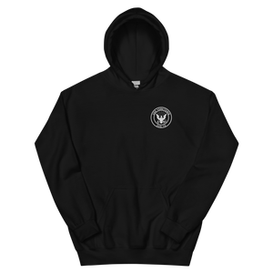 USS Yorktown (CVS-10) 1969 NORTH ATLANTIC Unisex Hoodie – front view, black