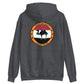 USS Dwight D. Eisenhower (CVN-69) Persian Gulf Yacht Club Hoodie – back view, heather